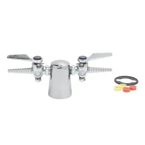 T&S BL-4200-02 Lab Turret, Tapered, With Two 180 Degree Hose Cocks | AV4BAV