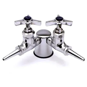 T&S BL-4300-0 Turret, With 2 Gas Valves, 90 Deg And 3/8 Inch NPT Inlet | AV4BBT