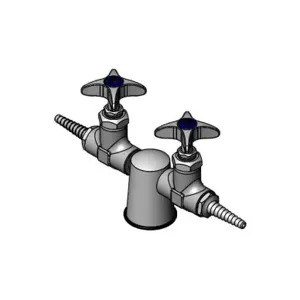 T&S BL-4300-02 Turret, With 2 Gas Valves, 180 Deg And 3/8 Inch NPT Inlet | AV4BBV