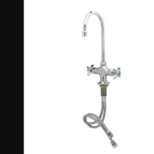 T&S BL-5700-04 Lab Mixing Faucet, Swivel/Rigid Gooseneck, With 2.2 GPM Aerator, 4-Arm Handles | AV4BEY