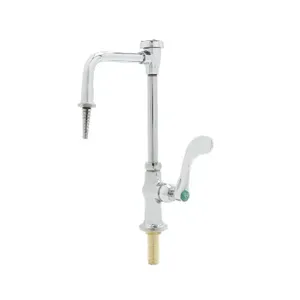 T&S BL-5707-01CRWH4 Lab Faucet, Single Temp, VR, Vacuum Breaker Nozzle, Serrated Tip | AV4BFW