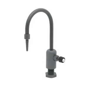 T&S BL-9505-01 Lab Faucet, Single Control, Grey PVC, Rigid Gooseneck, 3/8 Inch NPT Female Inlet | AV4BJK