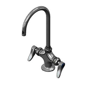 T&S BP-0300-CR-XP22 Double Pantry Faucet, Single Hole, Ceramas, Swivel Gooseneck | CE6AGB