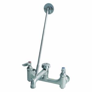 T&S B-0665-BSTR Straight Service Sink Faucet, &S, Chrome Finish, 12.96 gpm Flow Rate | CU7CPW 443V44