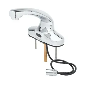 T&S EC-3103-VF5-LMV Electronic Faucet, 4 Inch Deck Mt, Gooseneck, Less Mixing Valve And Supply Hoses | CE6AGX