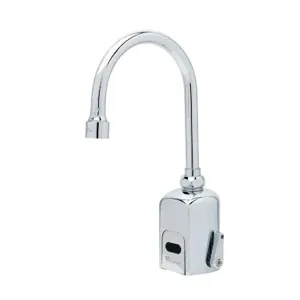 T&S EC-3130-HG Electronic Faucet, Single Hole Deck Mt, SW Gooseneck, HydroGenerator | AV6KVZ