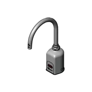 T&S EC-3130-XP-F10 Electronic Faucet, Single Hole Deck Mount, Plain End Gooseneck, 1.0 GPM | AV6KWE