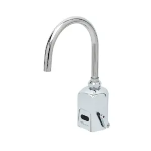 T&S EC-3130-XP-F15 Electronic Faucet, Single Hole Deck Mount, Plain End Gooseneck, 1.5 GPM | AV6KWF