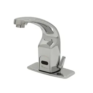 T&S EC-3132-4DP Electronic Faucet, 4 Inch, Forged Deck Plate, Cast Spout, 2.2 GPM VR Aerator | AV6KWH