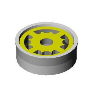 T&S FD22 Flow Control Disc, 2.2 GPM, Yellow Insert | CE6AJH