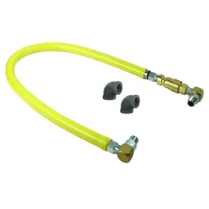 T&S HG-6D-36S Gas Hose, 3/4 Inch x 36 Inch Reverse Quick Disconnect, Swivel Links | AV9YLH