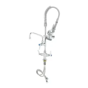 T&S MPZ-2DLN-06 Pre-Rinse Faucet Unit, 6 Inch Swing Nozzle, Eterna Cartridges, Lever Handles | AW4BVK