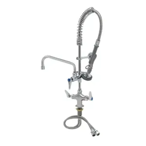 T&S MPZ-2DLN-08-CRF Pre-Rinse Faucet Unit, 8 Inch Swing Nozzle, Cerama, Lever Handles | AW4BVP