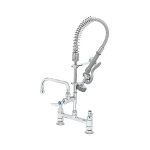 T&S MPZ-8DLN-06 Mini Pre-Rinse Faucet unit, With 6 Inch Swivel Nozzle, Lever Handles | AW4BWA