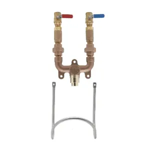 T&S MV-0771-12N-BV Mixing Valve, 3/4 Inch, With Ball Valves | AW4CUD