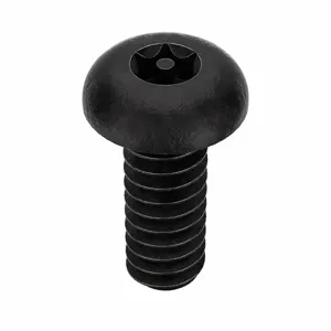 TAMPER-PRUF SCREW 81000 Machine Screw Button, 6-32 X 3/8 Length, 50Pk | AE9PRA 6LE43