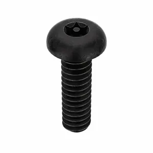 TAMPER-PRUF SCREW 81010 Machine Screw Button, 6-32 X 1/2 Length, 25Pk | AE9PRB 6LE44