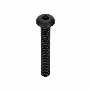 TAMPER-PRUF SCREW 81030 Machine Screw Button, 6-32 X 1 Length, 25Pk | AE9PRD 6LE46