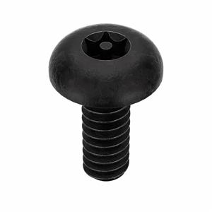 TAMPER-PRUF SCREW 81050 Machine Screw Button, 8-32 X 3/8 Length, 50Pk | AE9PRE 6LE47