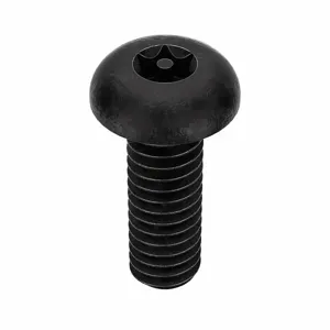 TAMPER-PRUF SCREW 81060 Machine Screw Button, 8-32 X 1/2 Length, 25Pk | AE9PRF 6LE48