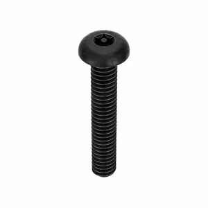 TAMPER-PRUF SCREW 81080 Machine Screw Button, 8-32 X 1 Length, 25Pk | AE9PRH 6LE50