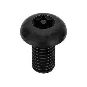 TAMPER-PRUF SCREW 81170 Machine Screw Button, 10-32 X 3/8 Length, 25Pk | AE9PRP 6LE56