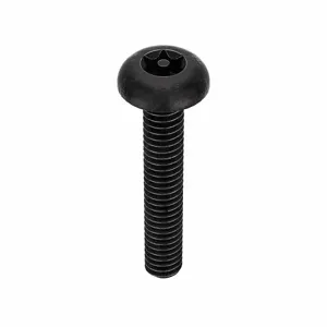 TAMPER-PRUF SCREW 81200 Machine Screw Button, 10-32 X 1 Length, 25Pk | AE9PRT 6LE59