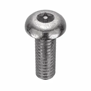 TAMPER-PRUF SCREW 91060 Machine Screw Button, 8-32 X 1/2 Length, 25Pk | AE9PQG 6LE26