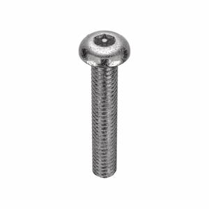 TAMPER-PRUF SCREW 91080 Machine Screw Button, 8-32 X 1 Length, 25Pk | AE9PQJ 6LE28