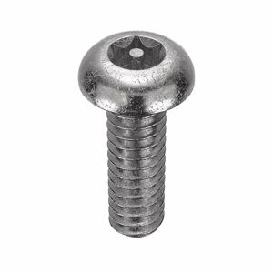 TAMPER-PRUF SCREW 91125 Machine Screw Button, 10-24 X 5/8 Length, 50Pk | AE4CDA 5JE64