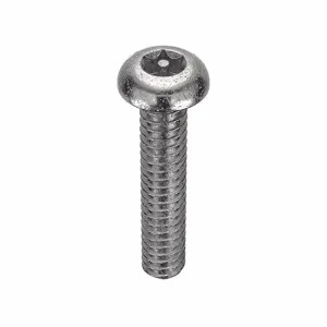 TAMPER-PRUF SCREW 91140 Machine Screw Button, 10-24 X 1 Length, 50Pk | AE4CDC 5JE66