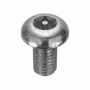 TAMPER-PRUF SCREW 91170 Machine Screw Button, 10-32 X 3/8 Length, 25Pk | AE9PQP 6LE33