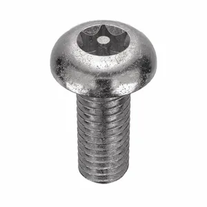 TAMPER-PRUF SCREW 91180 Machine Screw Button, 10-32 X 1/2 Length, 25Pk | AE9PQQ 6LE34