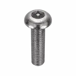 TAMPER-PRUF SCREW 91190 Machine Screw Button, 10-32 X 3/4 Length, 25Pk | AE9PQR 6LE35