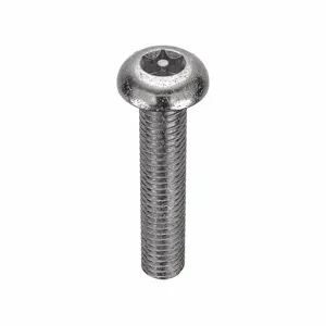 TAMPER-PRUF SCREW 91200 Machine Screw Button, 10-32 X 1 Length, 25Pk | AE9PQT 6LE36