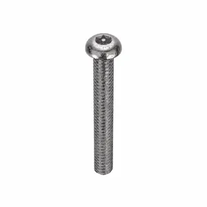 TAMPER-PRUF SCREW 91278 Machine Screw Button 1/4-20 X 2 Size, 10Pk | AE9PQZ 6LE42