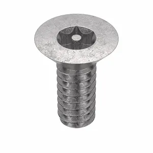 TAMPER-PRUF SCREW 91490 Machine Screw Flat, 6-32 X 3/8 Length, 25Pk | AE4CBW 5JE37