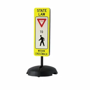 TAPCO 373-03140B Traffic Sign With Base | CU4YGY 8LV72