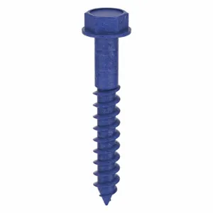 TAPCON 3139407 Hex Masonry Screw, 3/16 Inch Anchor Dia., 1-1/4 Inch Length, 100Pk | AD6UDD 4AK81