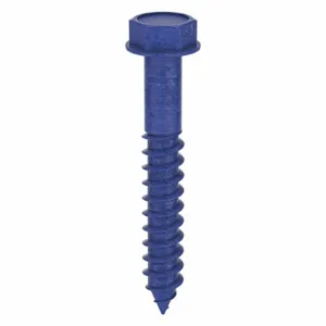 TAPCON 3155407 Hex Masonry Screw, 1/4 Inch Anchor Dia., 1-3/4 Inch Length, 100Pk | AD6UDK 4AK87