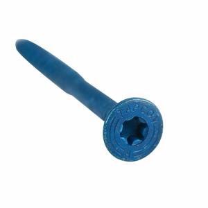 TAPCON 3185407V2 Flat Star Concrete Anchor Screw, 1/4 Inch Dia., Steel, Blue Climaseal, 100PK | CG8YYT 61DK02