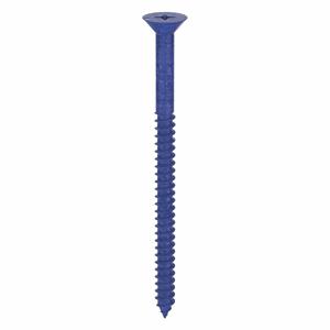 TAPCON 3195407 Flat Masonry Screw, 1/4 Inch Anchor Dia., 4 Inch Length, 100Pk | AD6UGF 4AL04