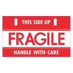 TAPE LOGIC SCL521 Label, Fragile This Side UpHWC, 3x5 Inch | CR8PCG 51MW72