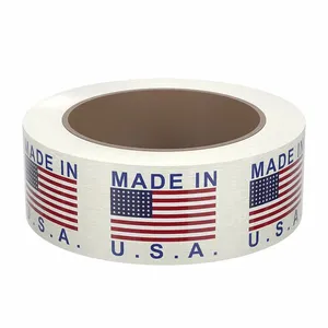 APPROVED VENDOR 15C749 Carton Tape White/blue/red 2 Inch x 55 Yard | AA6WGU