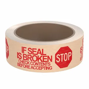 APPROVED VENDOR 15C750 Carton Sealing Tape Tan/red 2 Inch x 55 Yard | AA6WGV