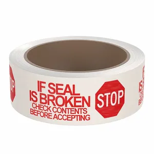 APPROVED VENDOR 15C751 Carton Sealing Tape Red/white 2 Inch x 55 Yard | AA6WGW