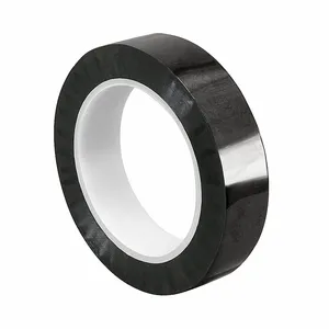 APPROVED VENDOR 15D345 Metalized Film Tape Black 1/2 Inch x 72 Yard | AA6XJA