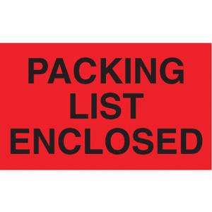 TAPECASE 16U831 Etikett mit Anleitung zur Handhabung, Packliste beiliegend, 5 Zoll Etikettenbreite | CU4YUH