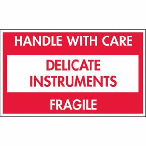 TAPECASE 16U870 Etikett mit Anleitung zur Handhabung, empfindliche Instrumente/zerbrechlich, 5 Zoll Etikettenbreite | CU4YMR