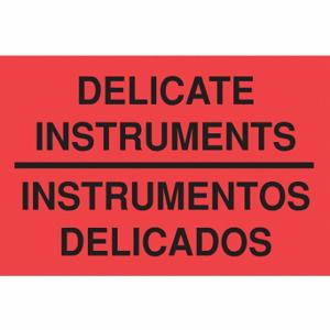 TAPECASE 16U918 Etikett mit Anleitung zur Handhabung, empfindliche Instrumente/Intrumentos Delicados | CU4YMT